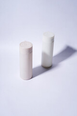 Two Plain White Tumbler on a White Background