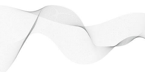 Vector abstract wave line pattern and  line particle on white, gray color background. Modern graphic design.