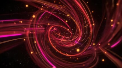 Swirling vortex of light and energy - Powered by Adobe