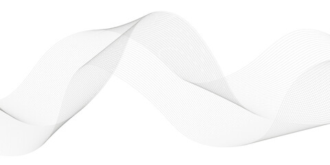 Abstract wave element for design. Digital frequency track equalizer. Stylized line art background. Vector 