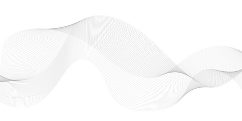 Abstract wave element for design. Digital frequency track equalizer. Stylized line art background. Abstract modern element black and white line waves background. Vector