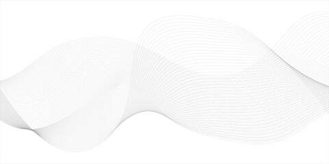 Thin wavy line abstract background. Wavy line horizontal divider outline minimalist background. Geometric digital line art background. Abstract curved geometric line pattern.