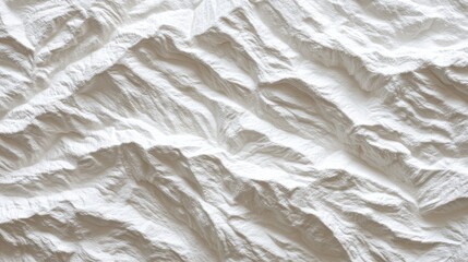 Abstract sculpted white mountain range