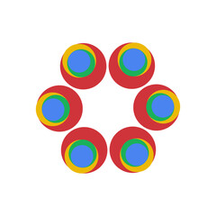 Obraz premium abstract background with circles