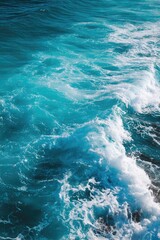 Azure waves crashing