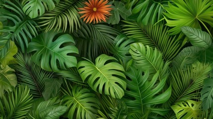 Lush Tropical Foliage