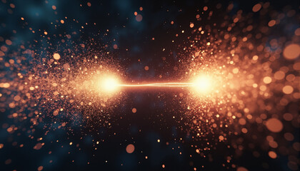 s a bright light in the middle of a dark background