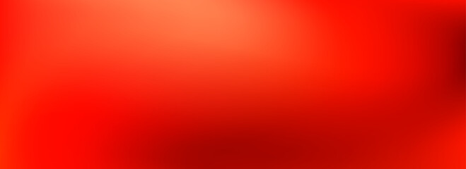 Vivid red gradient background. Abstract smooth hot color gradation wallpaper. Vibrant intense blurred backdrop for banner, poster, leaflet, brochure, booklet. Bright fiery red overlay. Vector