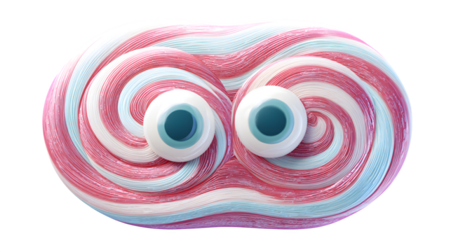 red and yellow lollipop