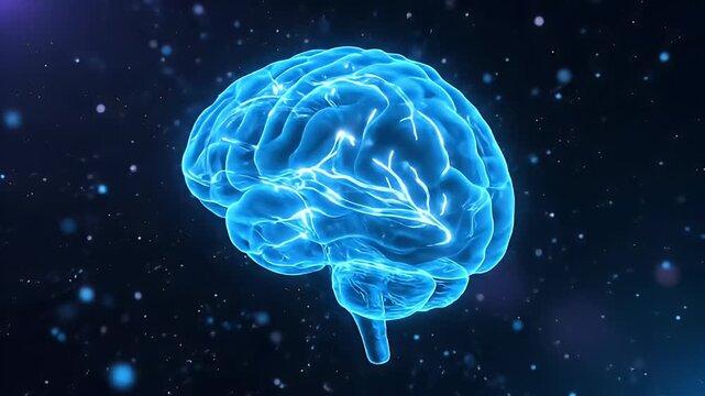 Abstract human brain illustration