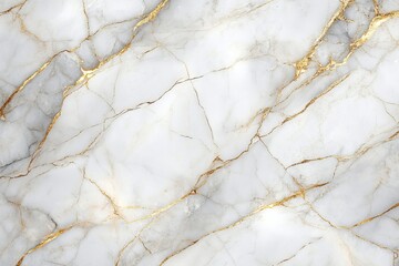 White marble texture with gold veins background