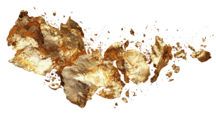 Detailed geological map of a mountainous archipelago.  Complex, textured landmasses with varied tones of tan and brown, resembling rock formations.  Jagged edges and islands define the archipelago