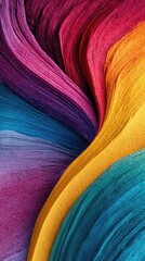 Abstract swirling vibrant colors