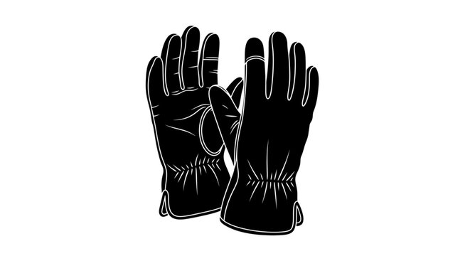 stylish black leather gloves perfect for winter fashion outdoor activities and cold weather protection