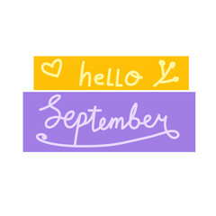 hello September stickers