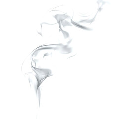 Isolated Smoke Trail on Transparent Background
