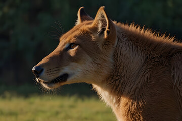 gray wolf portrait