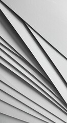 Obraz premium Abstract background texture of white folded paper layers.