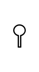 Simple white lollipop graphic design