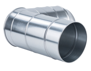 90-Degree Air Duct Elbow Pipe, isolated on transparent background
