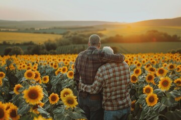Fototapeta premium Filipino LGBTQ elderly couple flower photo photography.