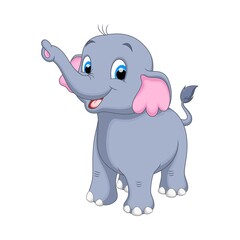 Obraz premium Cartoon, Animal, cute, kid, beauty, rainbow, happy 