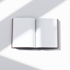 Blank book cover mockup with shadows for branding book mockup blank template isolated book professional presentation blank empty  creative composition versatile use  professional lighting e