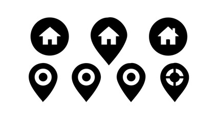 Black Letter L Silhouettes on White Background alphabet