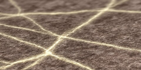 Close-up view of a textured fabric with light-colored, intersecting lines