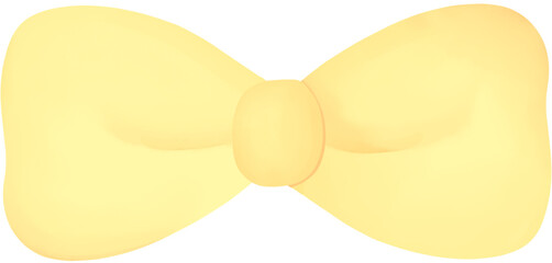 Watercolor Style Yellow Ribbon Concept