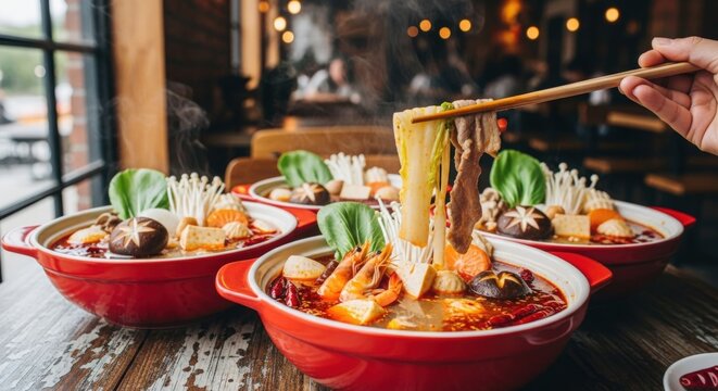 comfort food in the chinese restaurant, malatang