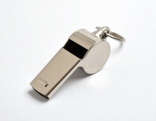 Chrome Metal Sports Referee Emergency Call Notification Device Whistle
