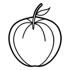 vector illustration of an apple
