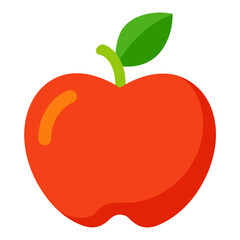 red apple vector illustration