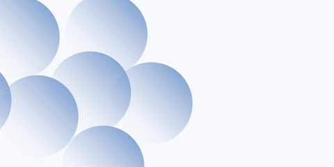 Modern art abstract blue simple art background with circle elements digital technology concept