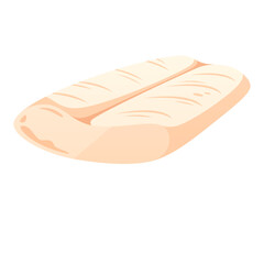 Raw cod fillet vector isolated illustration