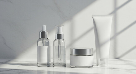 Beauty Bottles Series Mockup