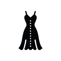 Black solid icon for fashion