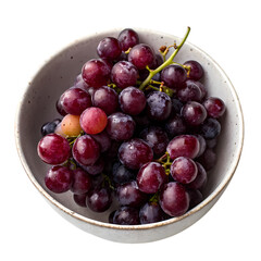 Fototapeta premium Red Grapes in Bowl Fresh Fruit Photography for Food Blogs and Websites