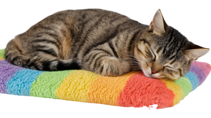 cat on white background