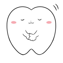 歯　キャラクター　お辞儀