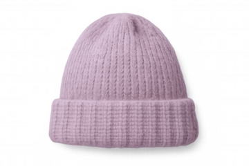 Soft lilac wool beanie providing warmth, ideal winter accessory against chilly temperatures