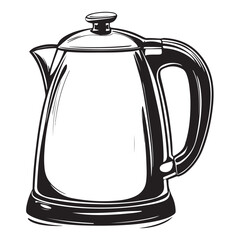 Obraz premium Electric kettle silhouette 