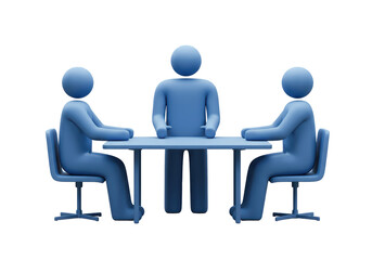 Isolated Business Team Around Conference Table