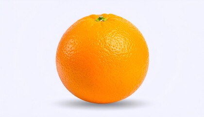 Single orange fruit on a plain background