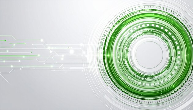 Generated imageAbstract Green Technology Design with Futuristic Digital Interface and Data Lines