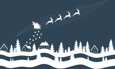 Christmas festival pattern Snow at Senta Cross gives a white tone gift, Christmas, Vector, Santa Claus, XMAS Illustration, Holiday Sale, Greeting Card, New Year Background.