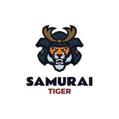 Mascot Tiger Warrior Logo Design