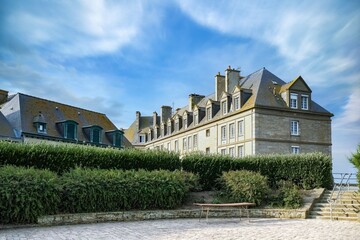 Saint-Malo, old houses on the ramparts