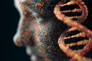 Genetic Switch May Be Key to Human Brain’s Unique Abilities , illustration , Generative AI